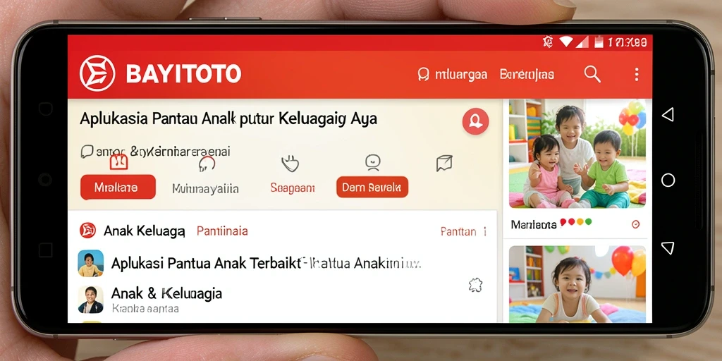 Antarmuka aplikasi BAYITOTO untuk memantau anak dengan mudah.
