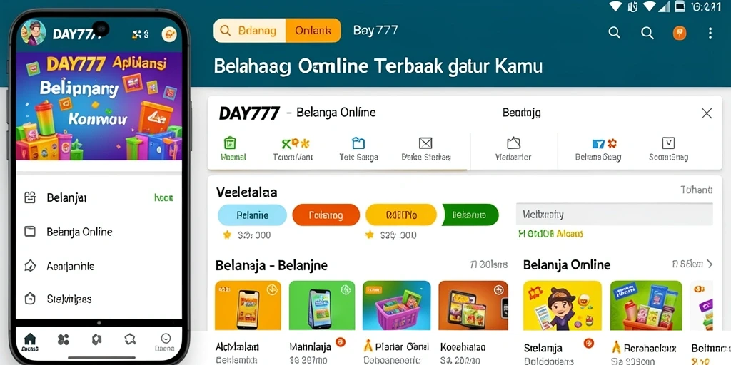 Antarmuka aplikasi DAY777 yang simpel dan menarik.