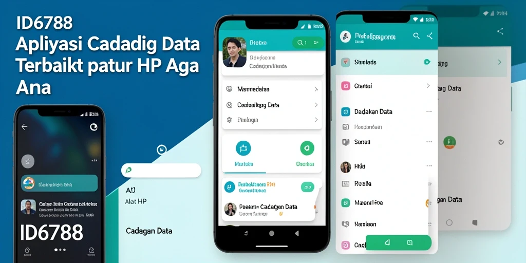 Antarmuka aplikasi ID6788 yang sederhana dan fungsional untuk cadangan data.