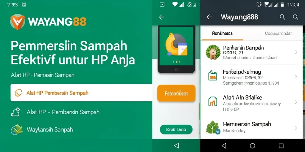 Antarmuka user-friendly dari aplikasi WAYANG88 untuk pembersihan sampah.
