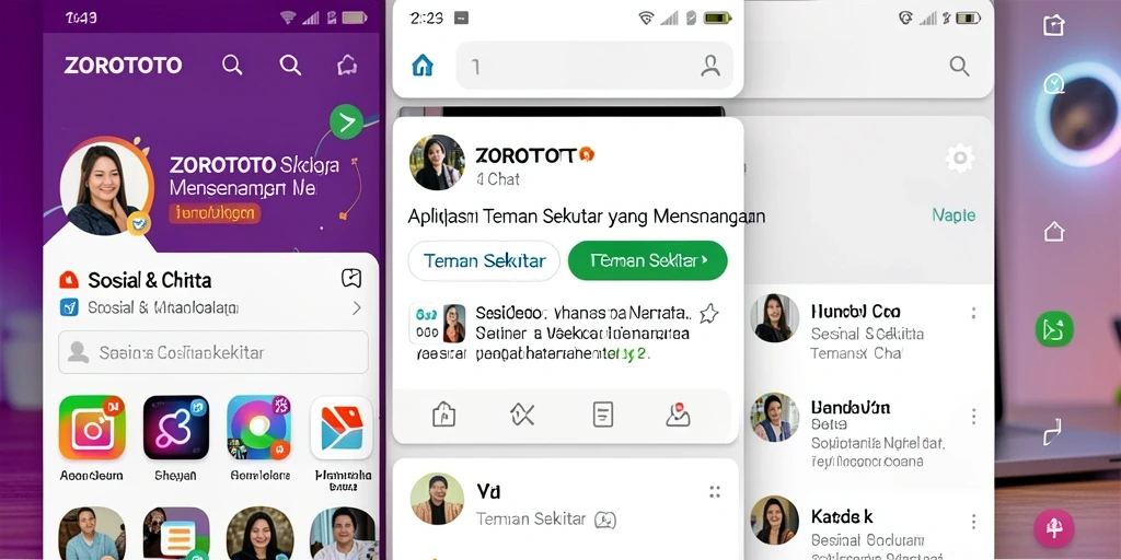 Antarmuka ZOROTOTO yang ramah pengguna untuk Teman Sekitar.